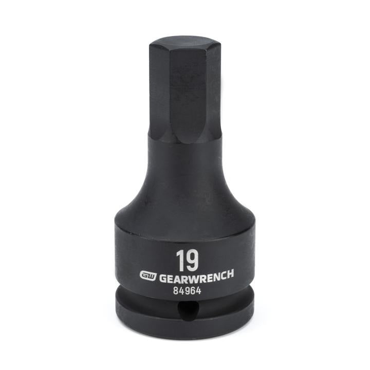 GearWrench 84964 SKT IMP HEX BIT 3/4DR 19MM