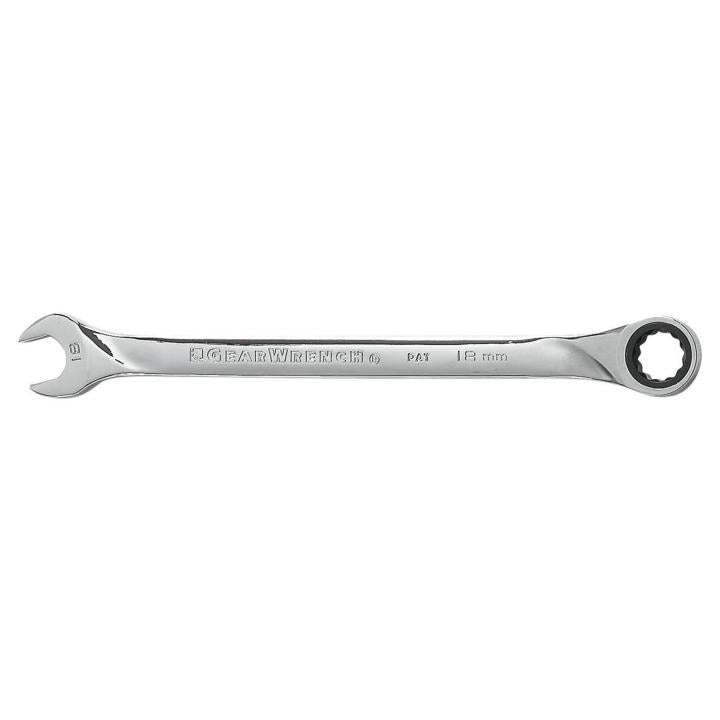 GearWrench 85018 18mm 72-Tooth 12 Point XL Ratcheting Combination Wrench - MPR Tools & Equipment