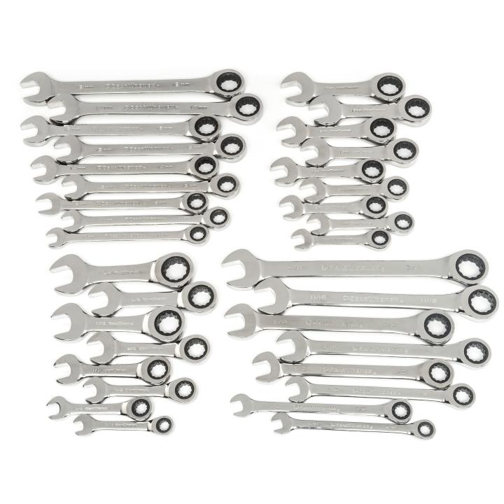 GearWrench 85034 SET RW STD & STUBBY 34PC SAE & MET