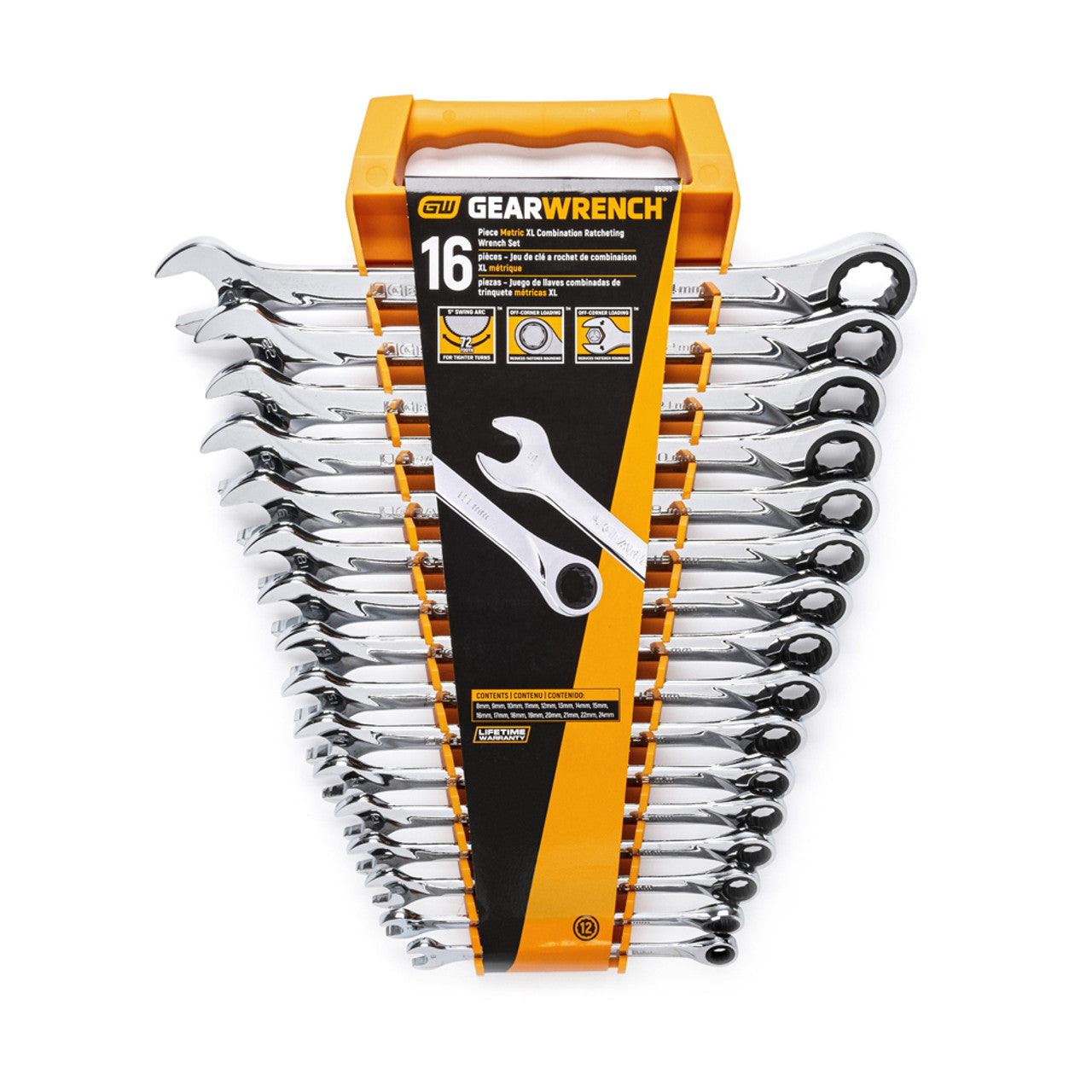 GearWrench 85099 SET WR RAT XL MET 16PC