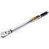 GearWrench 85196 1/2" Drive 120XP Flex Head Electronic Torque Wrench With Angle, 25-250 FT-LB, 24.26" Long, Includes Molded Case