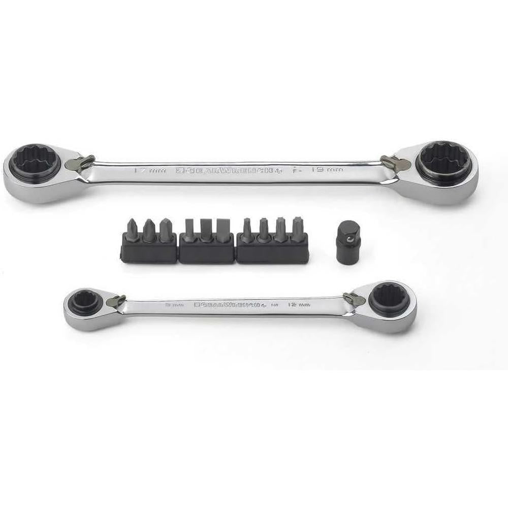GearWrench 85210D SET WR RAT QUADBOX MET 13PC