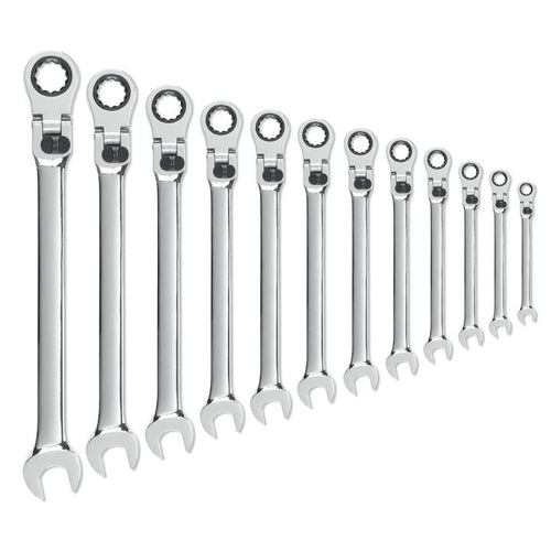 GearWrench 85698 SET WR RAT LCK FLEX XL MET 12PC