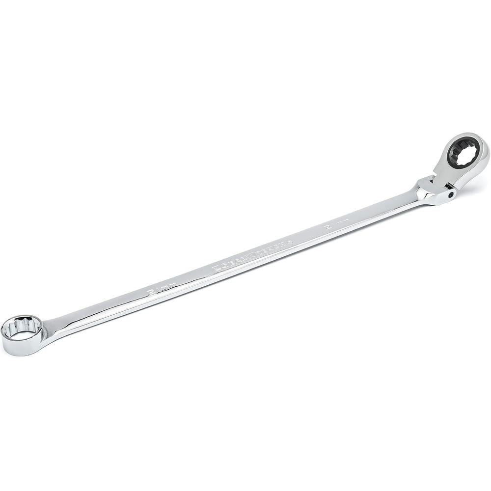 GearWrench 86021 Gearbox 12 Pt. Xl Flex Head Double Box Ratcheting Wrench, 21mm