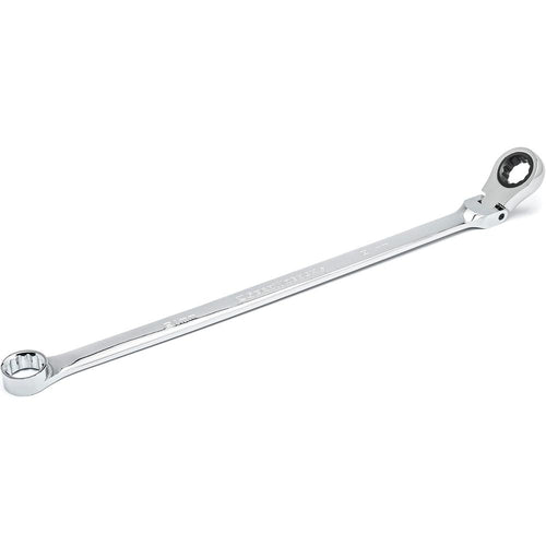 GearWrench 86021 Gearbox 12 Pt. Xl Flex Head Double Box Ratcheting Wrench, 21mm