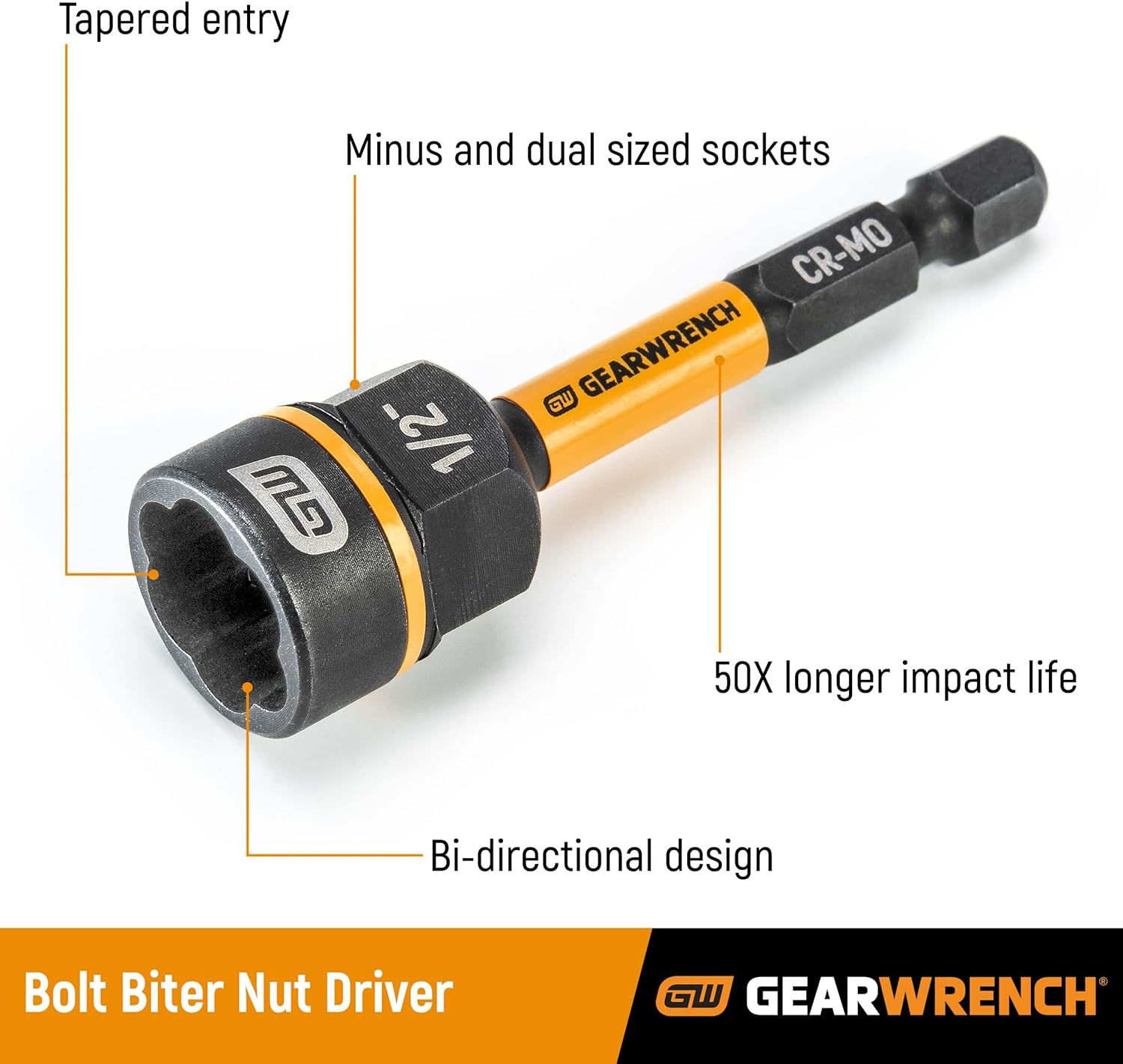 GearWrench 86171 16-Piece Bolt Biter Nut Extractor and Driver Set