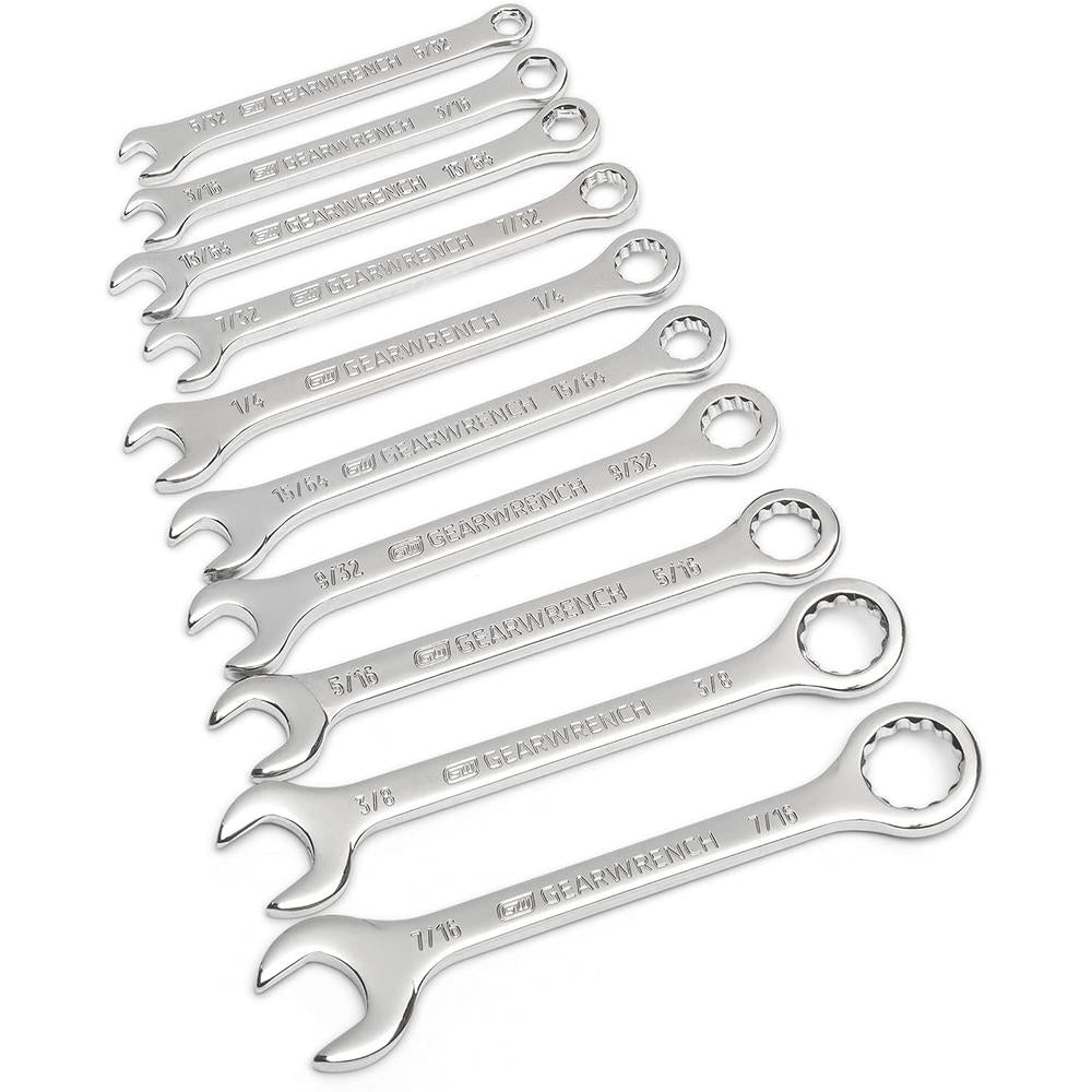 GearWrench 86560 10PC. SAE MIDGET COMBINATION WRENCH SET