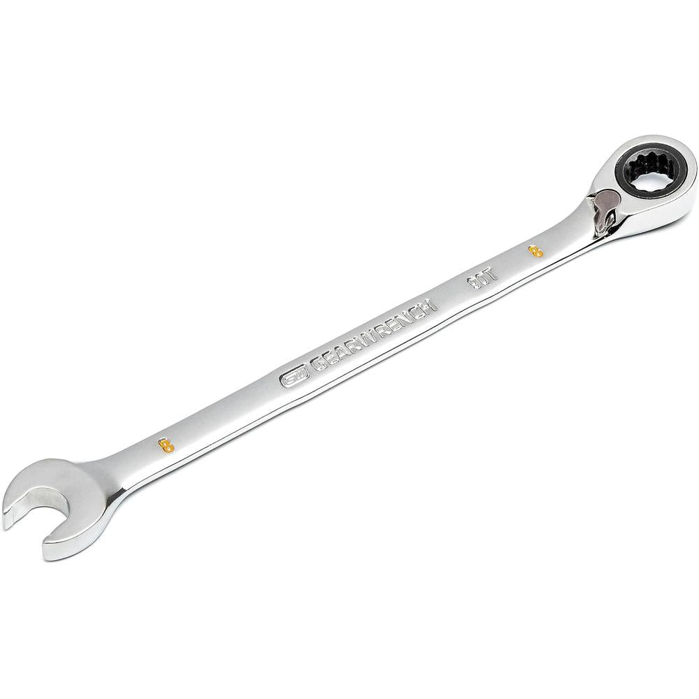 GearWrench 86608 8mm 90-Tooth 12-Point Reversible Ratcheting Wrench