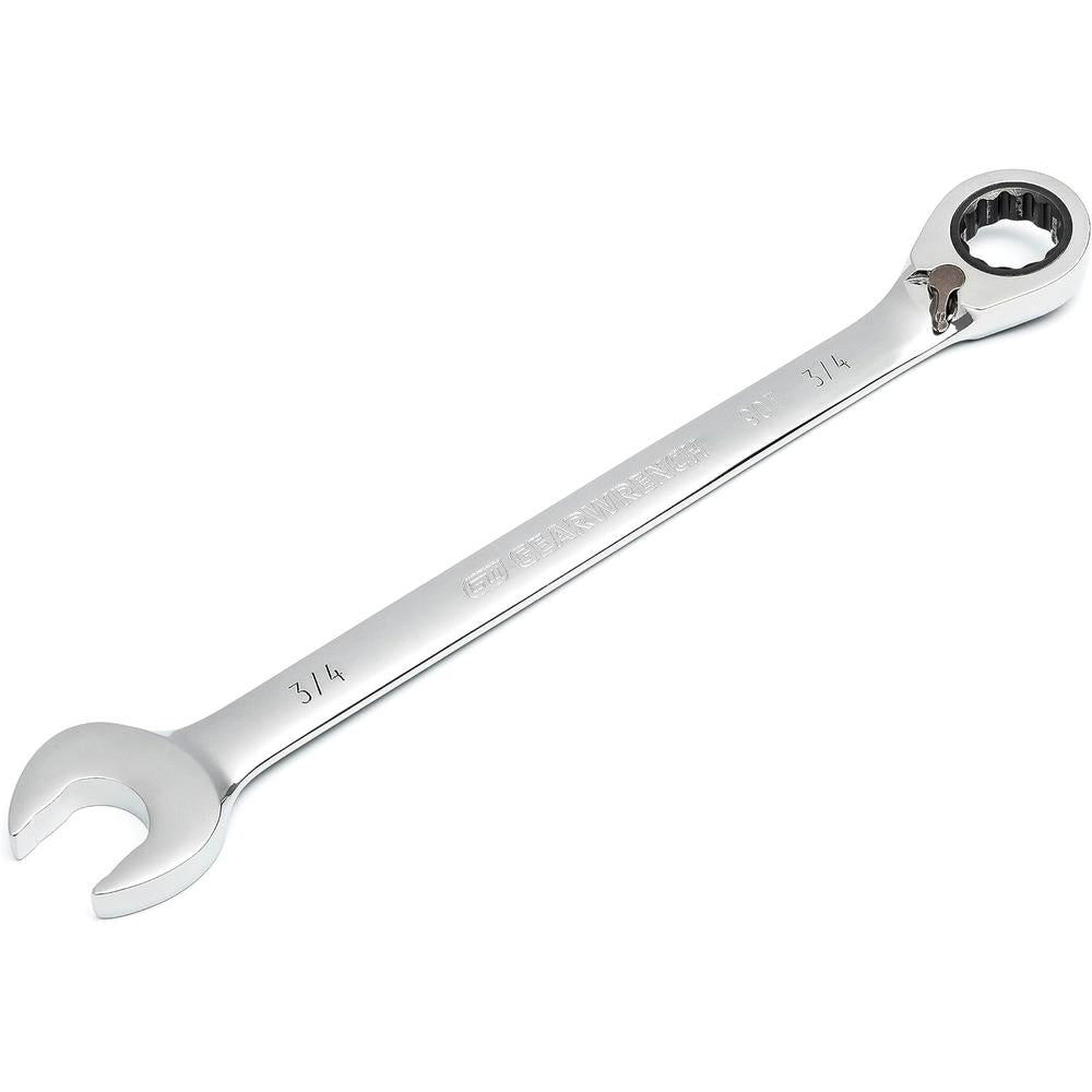 GearWrench 86649 3/4" 72-Tooth 12 Point Reversible Ratcheting Combination Wrench (9532N)