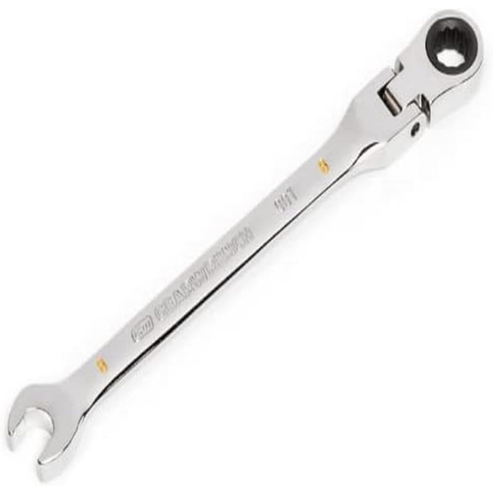 GearWrench 86708 8mm 90-Tooth 12-Point Flex Head Ratcheting Combination Wrench