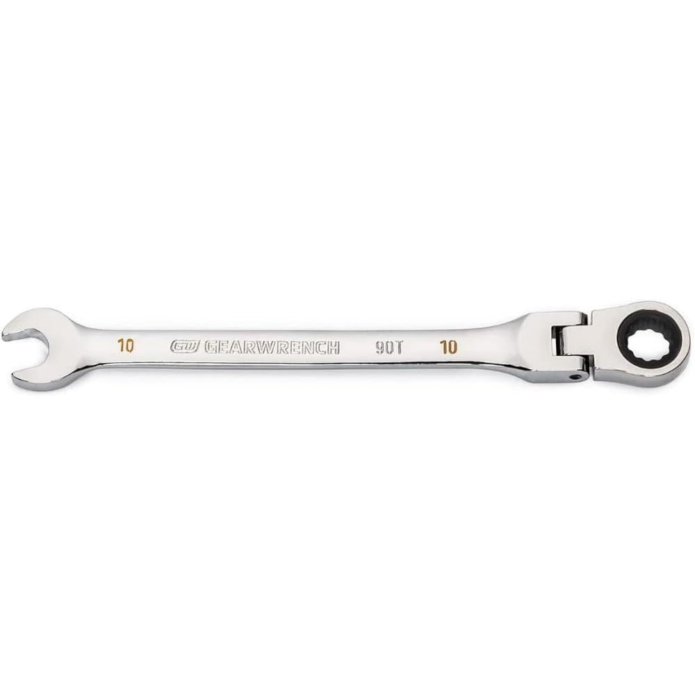 GearWrench 86710 10mm 90-Tooth 12-Point Flex Head Ratcheting Combination Wrench
