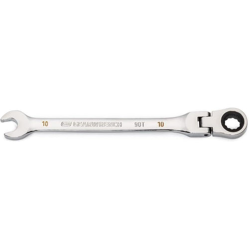GearWrench 86710 10mm 90-Tooth 12-Point Flex Head Ratcheting Combination Wrench