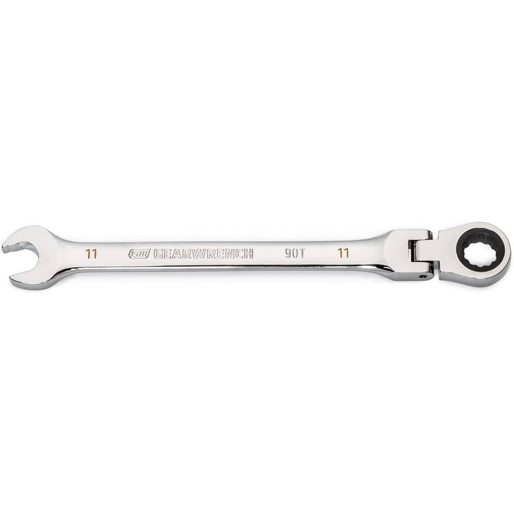 GearWrench 86711 11mm 90-Tooth 12-Point Flex Head Ratcheting Combination Wrench