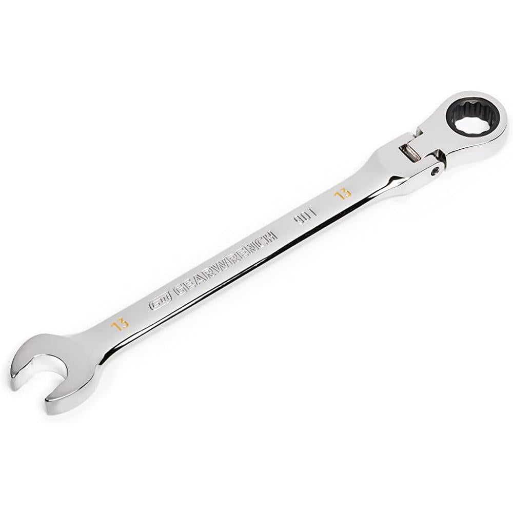 GearWrench 86713 13mm 90-Tooth 12-Point Flex Head Ratcheting Combination Wrench