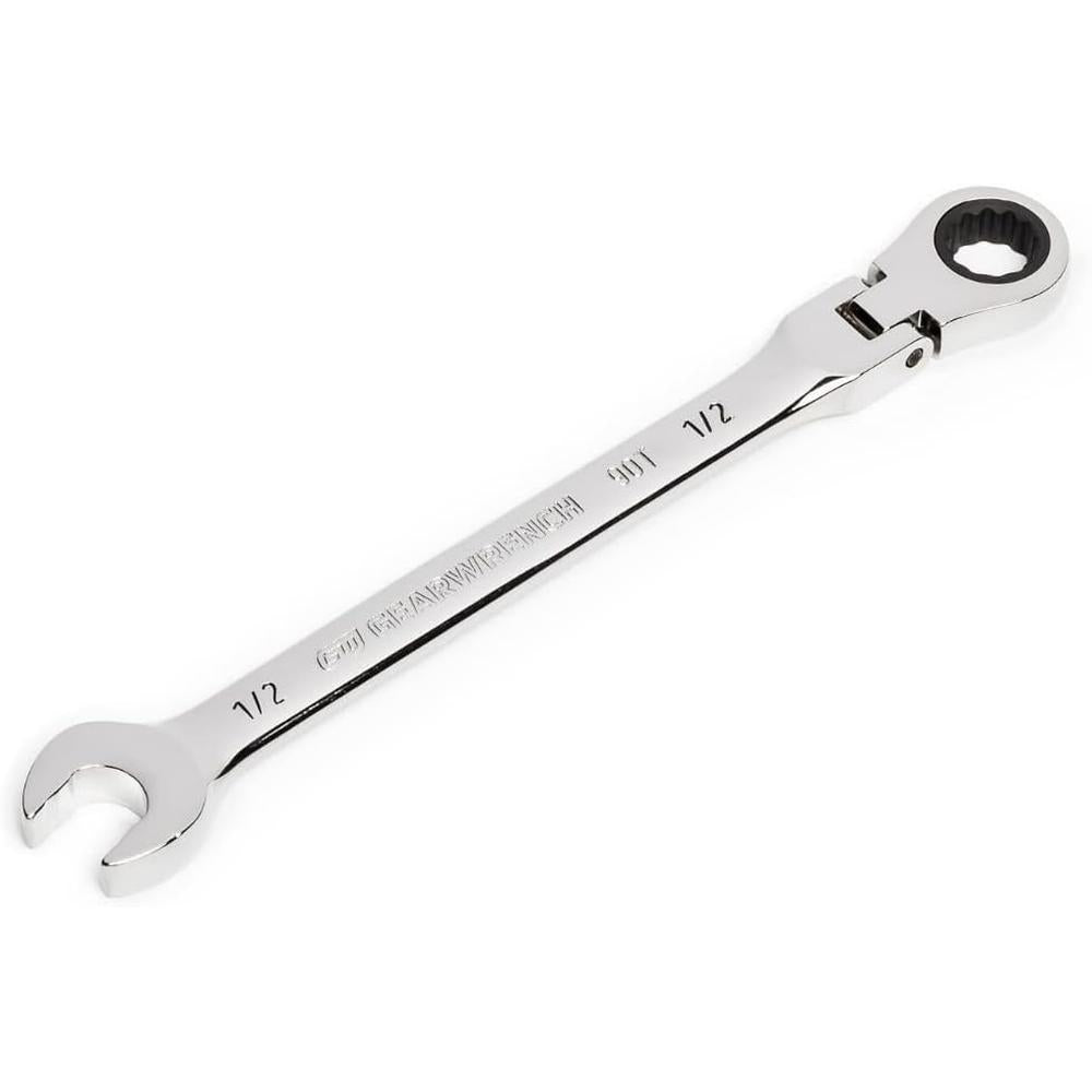 GearWrench 86745 1/2" 90-Tooth 12-Point Flex Head Ratcheting Combination Wrench