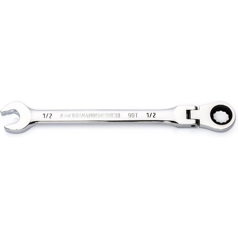 GearWrench 86745 1/2" 90-Tooth 12-Point Flex Head Ratcheting Combination Wrench