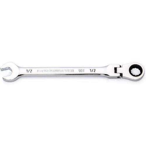 GearWrench 86745 1/2" 90-Tooth 12-Point Flex Head Ratcheting Combination Wrench