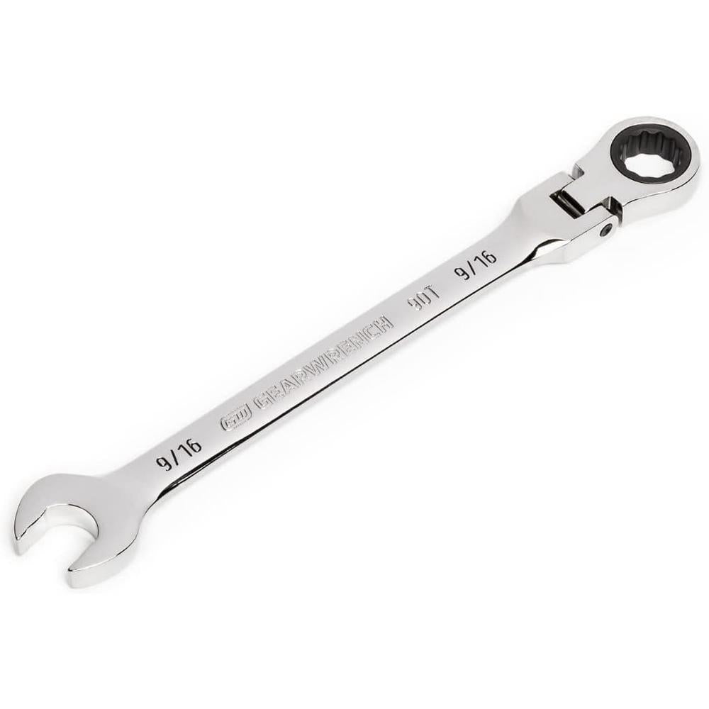 GearWrench 86746 9/16" 90-Tooth 12-Point Flex Head Ratcheting Combination Wrench