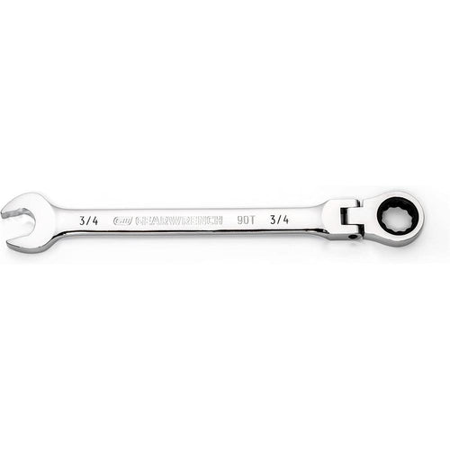 GearWrench 86749 3/4" 90-Tooth 12-Point Flex Head Ratcheting Combination Wrench