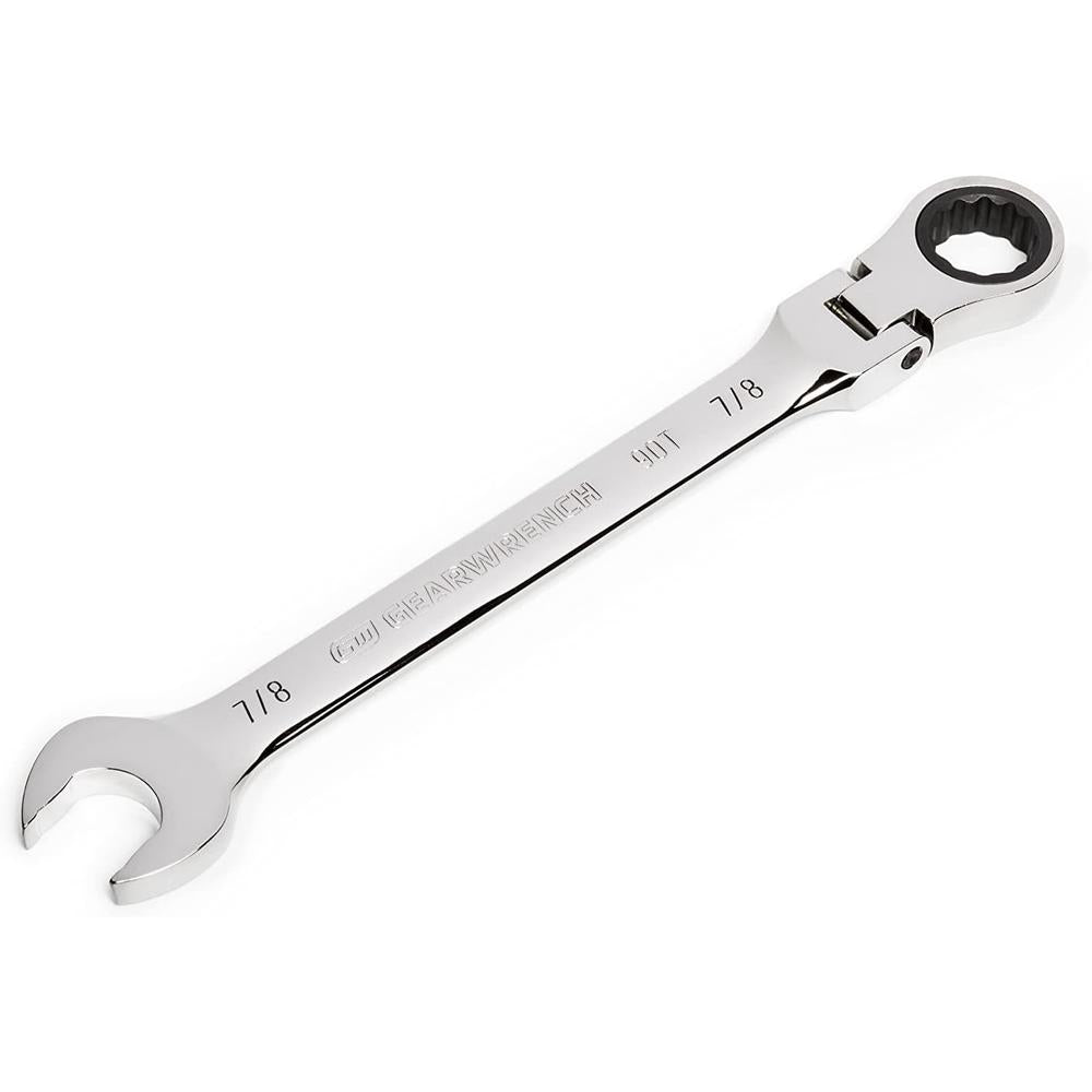 GearWrench 86751 7/8" 90-Tooth 12-Point Flex Head Ratcheting Combination Wrench