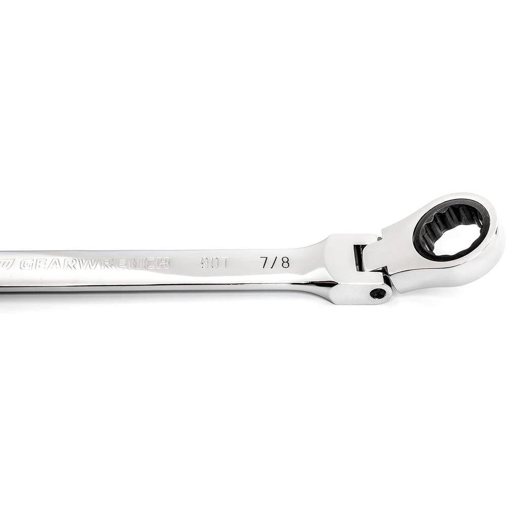 GearWrench 86751 7/8" 90-Tooth 12-Point Flex Head Ratcheting Combination Wrench