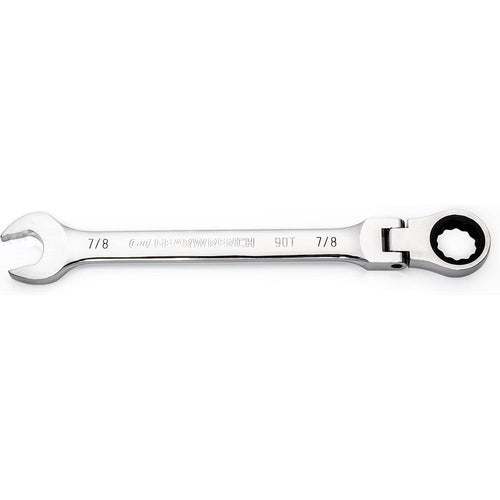 GearWrench 86751 7/8" 90-Tooth 12-Point Flex Head Ratcheting Combination Wrench