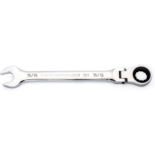 GearWrench 86752 15/16" 90-Tooth 12-Point Flex Head Ratcheting Combination Wrench