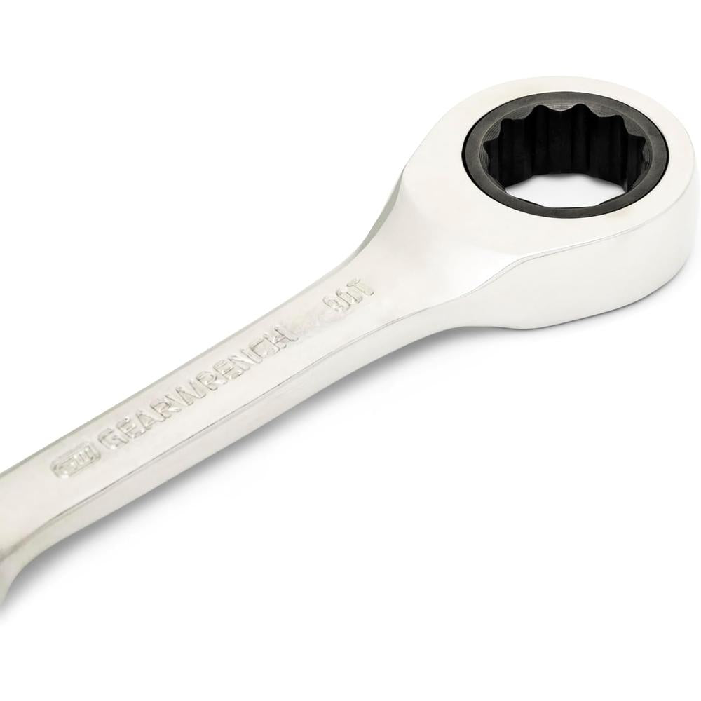 GearWrench 86843 13mm 90T 12Pt Stubby Combination Ratcheting Wrench