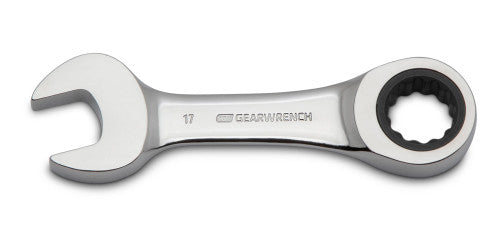 GearWrench 86847 17mm 90T 12Pt Compact Stubby Combo RW - MPR Tools & Equipment