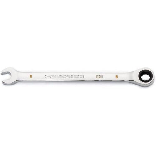 GearWrench 86908 8mm 90-Tooth 12-Point Ratcheting Combination Wrench