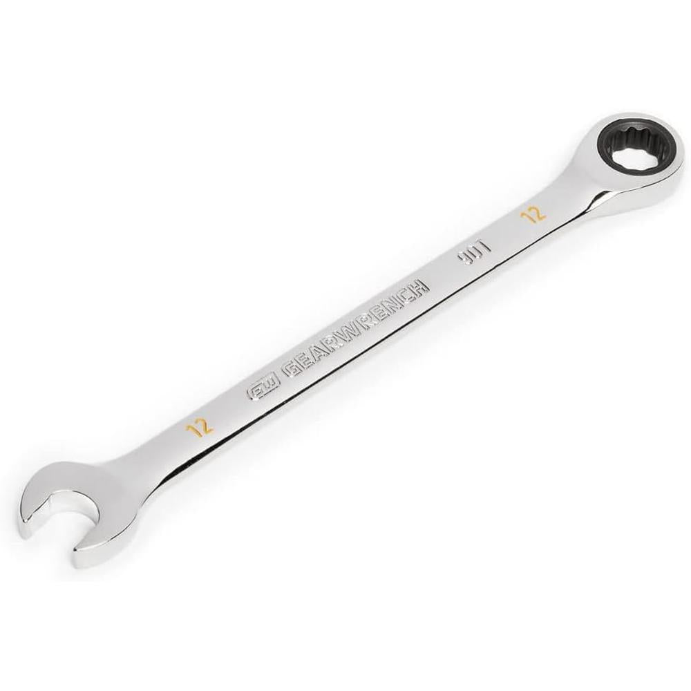 GearWrench 86912 12mm 90-Tooth 12-Point Ratcheting Combination Wrench
