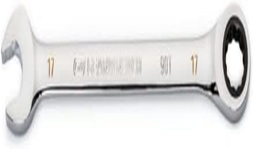 GearWrench 86917 17mm 90-Tooth 12-Point Ratcheting Combination Wrench