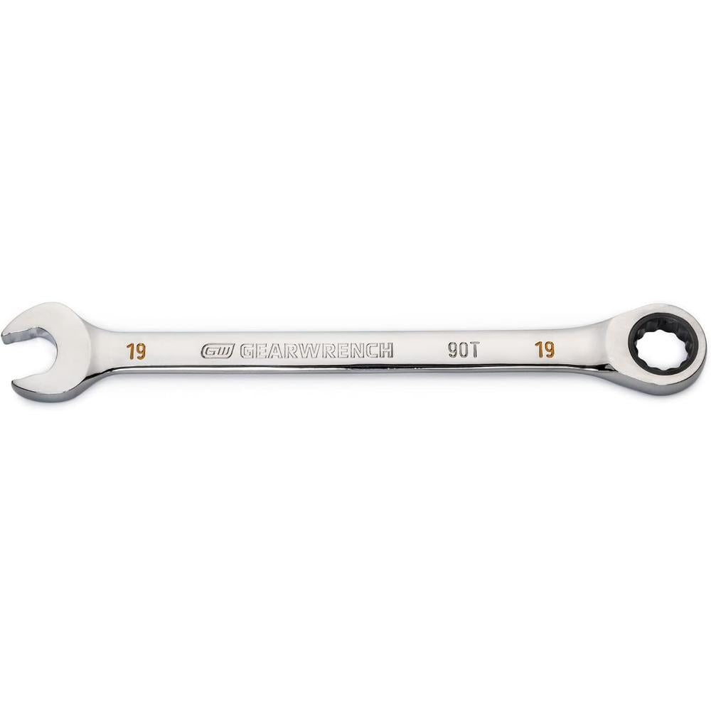 GearWrench 86919 19mm 90-Tooth 12-Point Ratcheting Combination Wrench