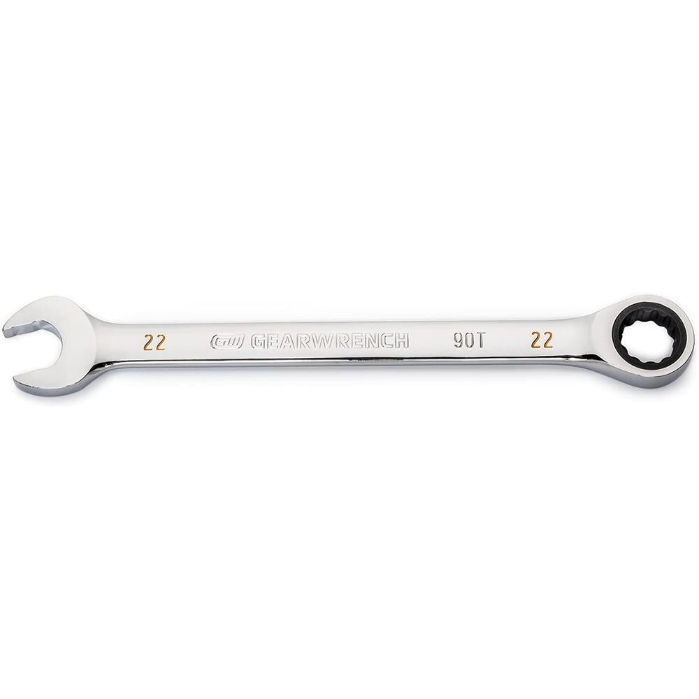 GearWrench 86922 22mm 90-Tooth 12-Point Ratcheting Combination Wrench