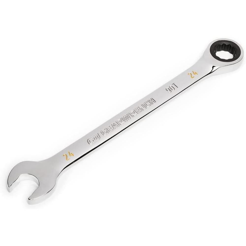 GearWrench 86924 24mm 90-Tooth 12-Point Ratcheting Combination Wrench