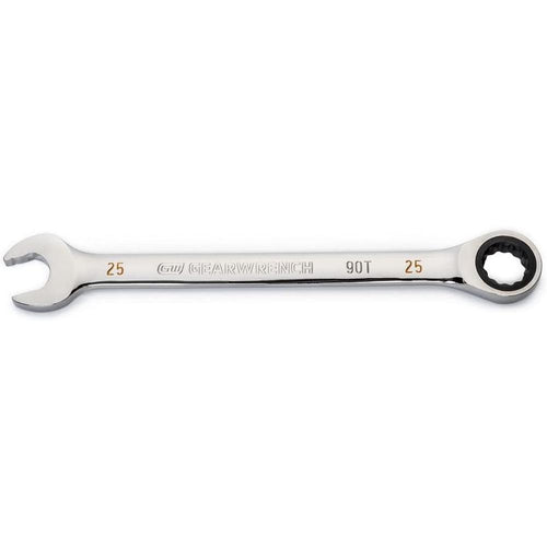 GearWrench 86925 25mm 90-Tooth 12-Point Ratcheting Combination Wrench