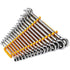 GearWrench 86928 16-Piece 90-Tooth 12-Point Metric Combination Ratcheting Wrench Set