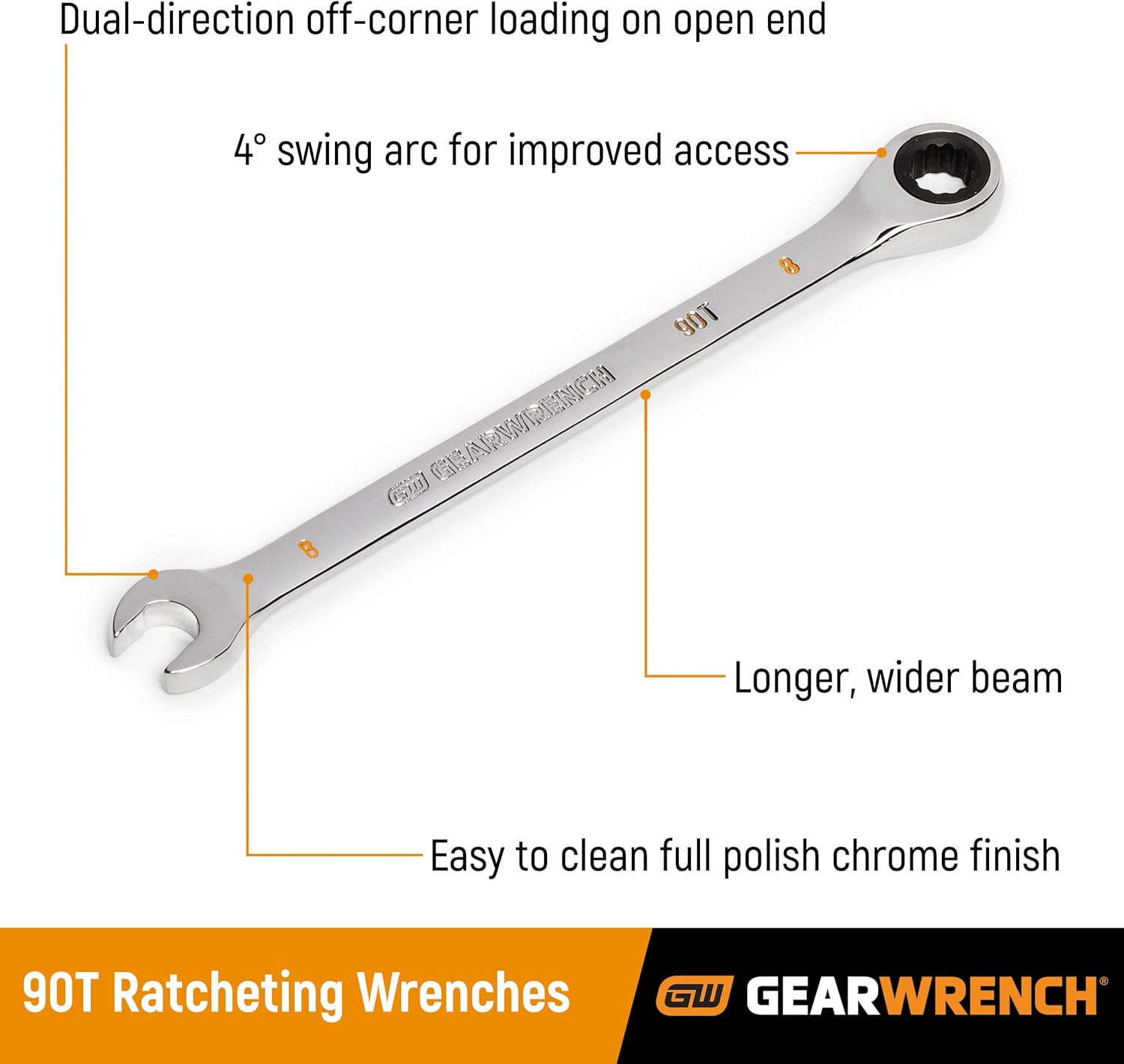 GearWrench 86941 WRENCH RATCHETING COMBINATION 5/16