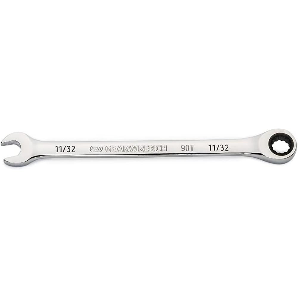 GearWrench 86942 11/32" 90-Tooth 12-Point Ratcheting Combination Wrench