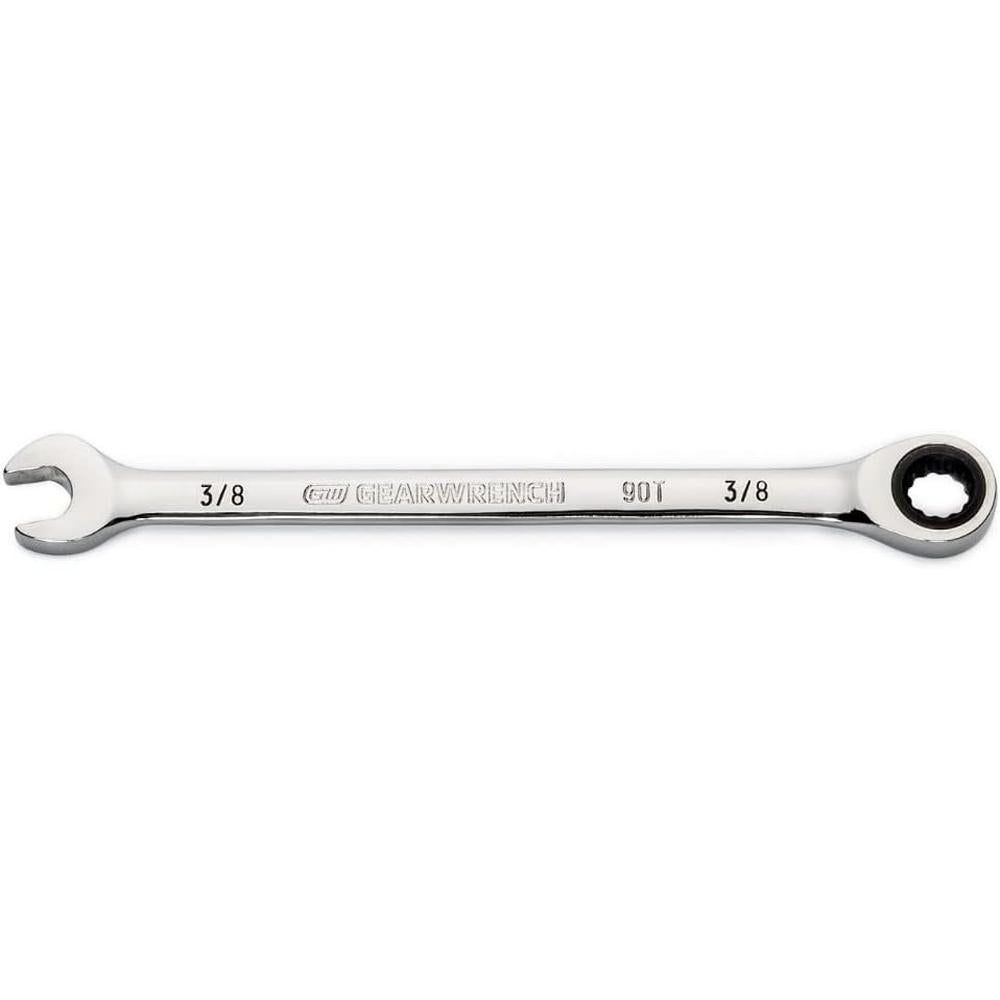 GearWrench 86943 3/8" 90-Tooth 12-Point Ratcheting Combination Wrench