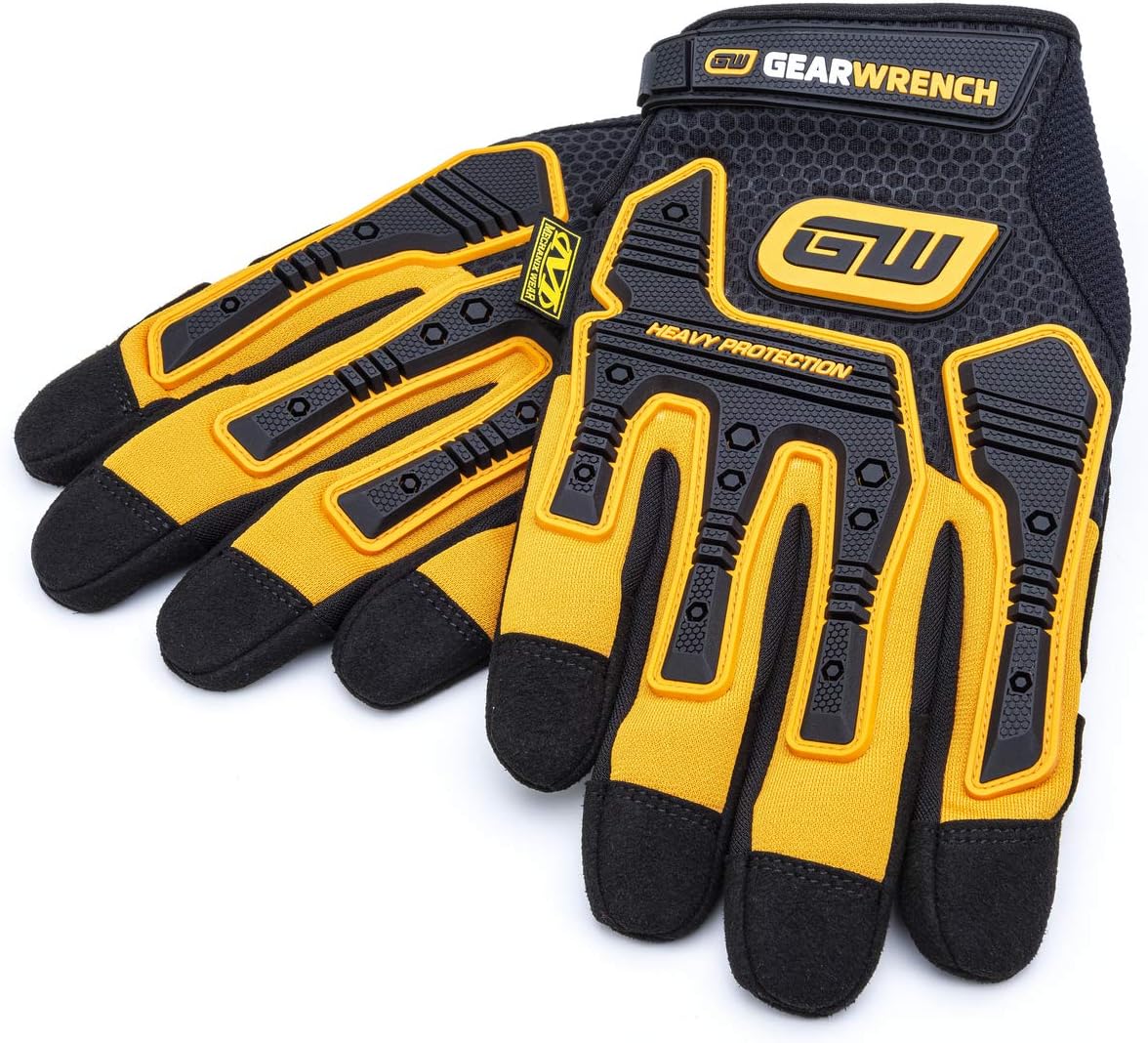 GearWrench 86987 HEAVY-DUTY IMPACT WORK GLOVES, L