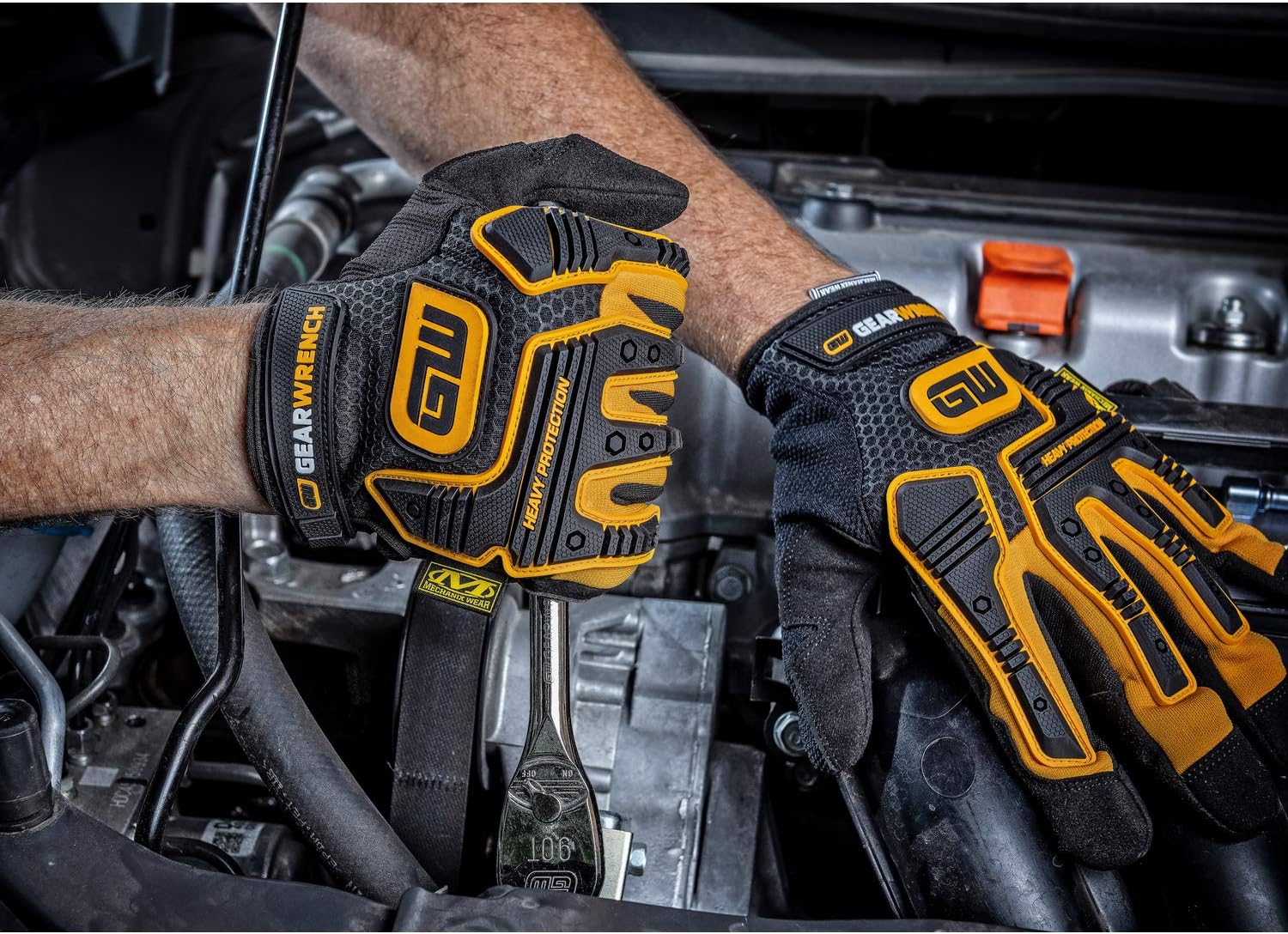 GearWrench 86988 HEAVY-DUTY IMPACT WORK GLOVES, XL