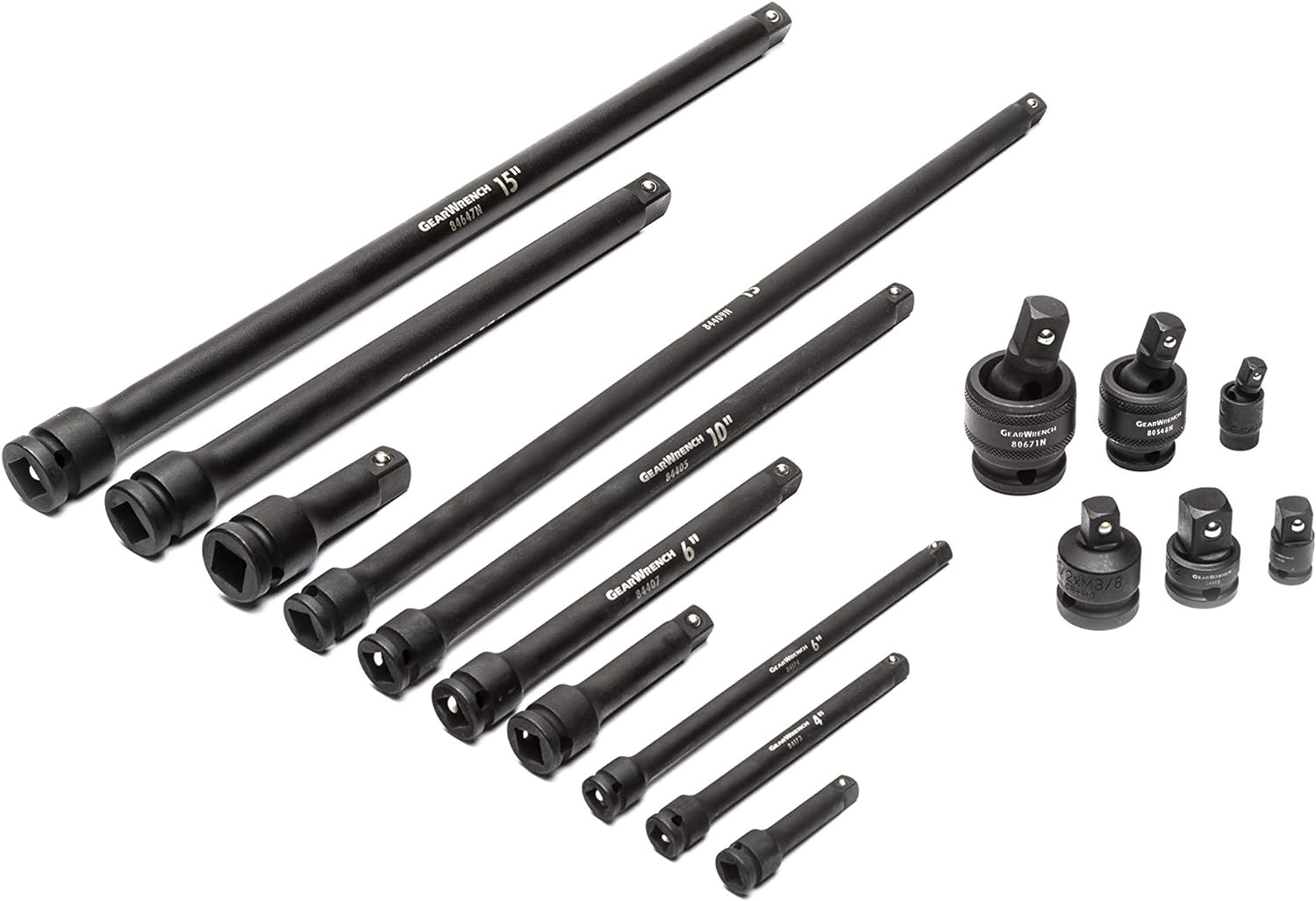 GearWrench 89072 209PC 1/4", 3/8", 1/2" IMPACT SOCKET SET