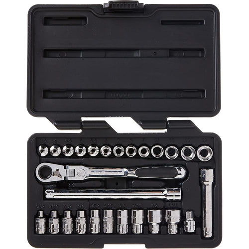 GearWrench 891427 SET PASS-THRU XL LCK FLEX 1/4DR 27PC
