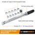 GearWrench 89451 12-Piece 1/4" Drive Metric Open End Interchangeable Torque Wrench Set