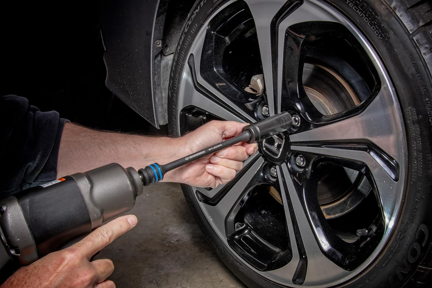 GearWrench 89650 5-pc 1/2" Drive 8" Long Torque Limiting Impact Extension BAR Set, 65, 80, 100, 120, 140 Ft-Lbs