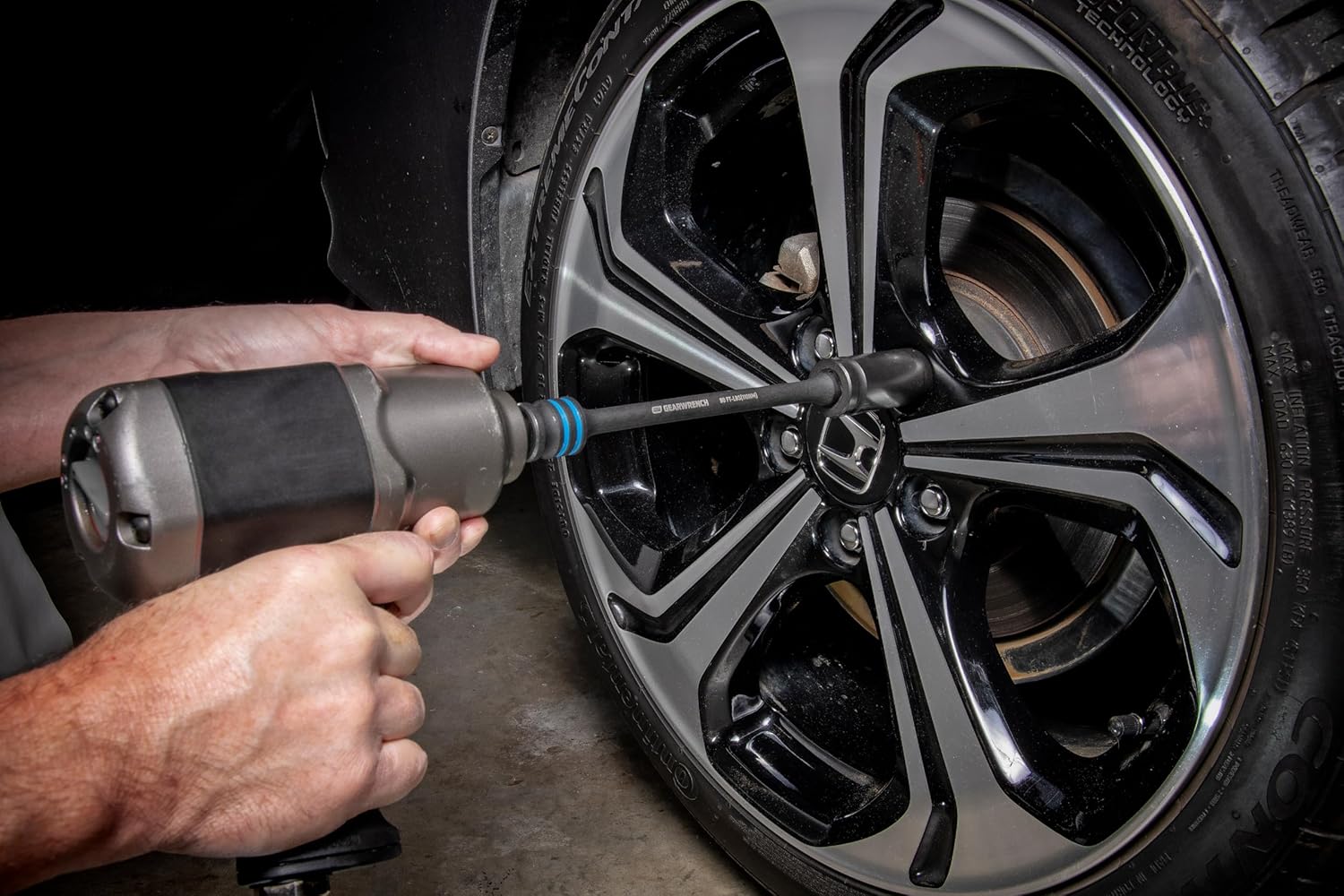 GearWrench 89650 5-pc 1/2" Drive 8" Long Torque Limiting Impact Extension BAR Set, 65, 80, 100, 120, 140 Ft-Lbs