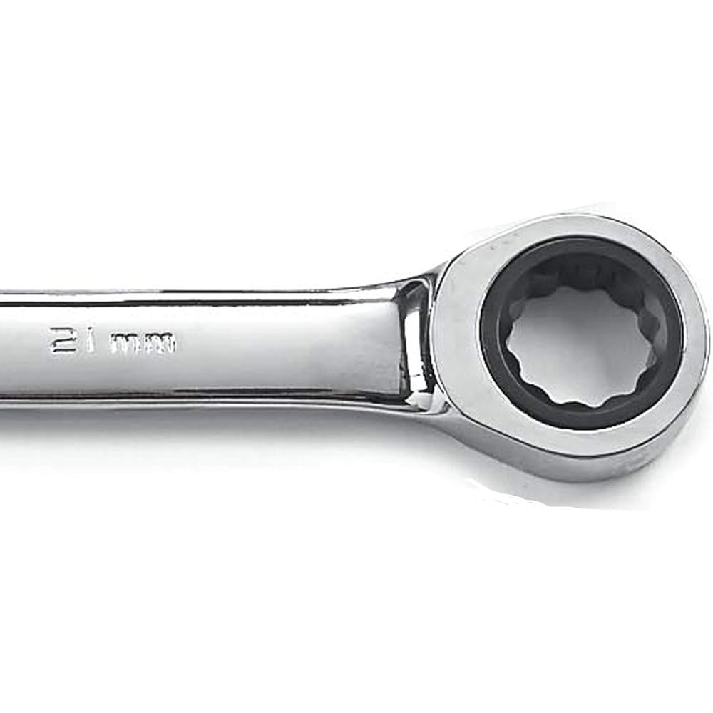 GearWrench 9121 21mm 72-Tooth 12 Point Ratcheting Combination Wrench
