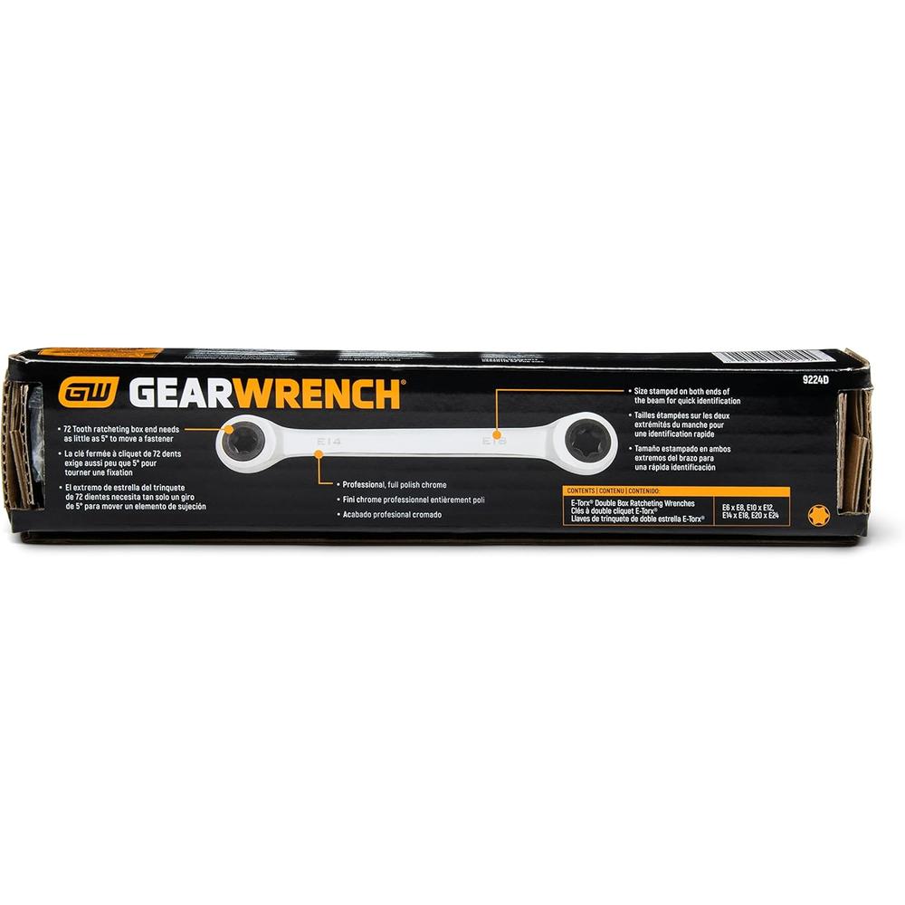 GearWrench 9224D SET WR RAT DBL BX ETORX 4PC
