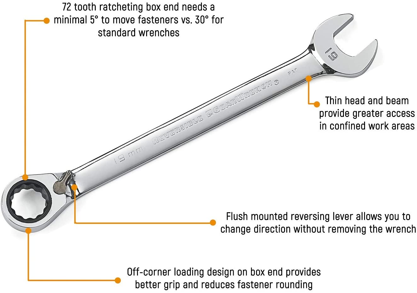 GearWrench 9602 16-Piece Reversible Combination Ratcheting Wrench Set. Metric - MPR Tools & Equipment